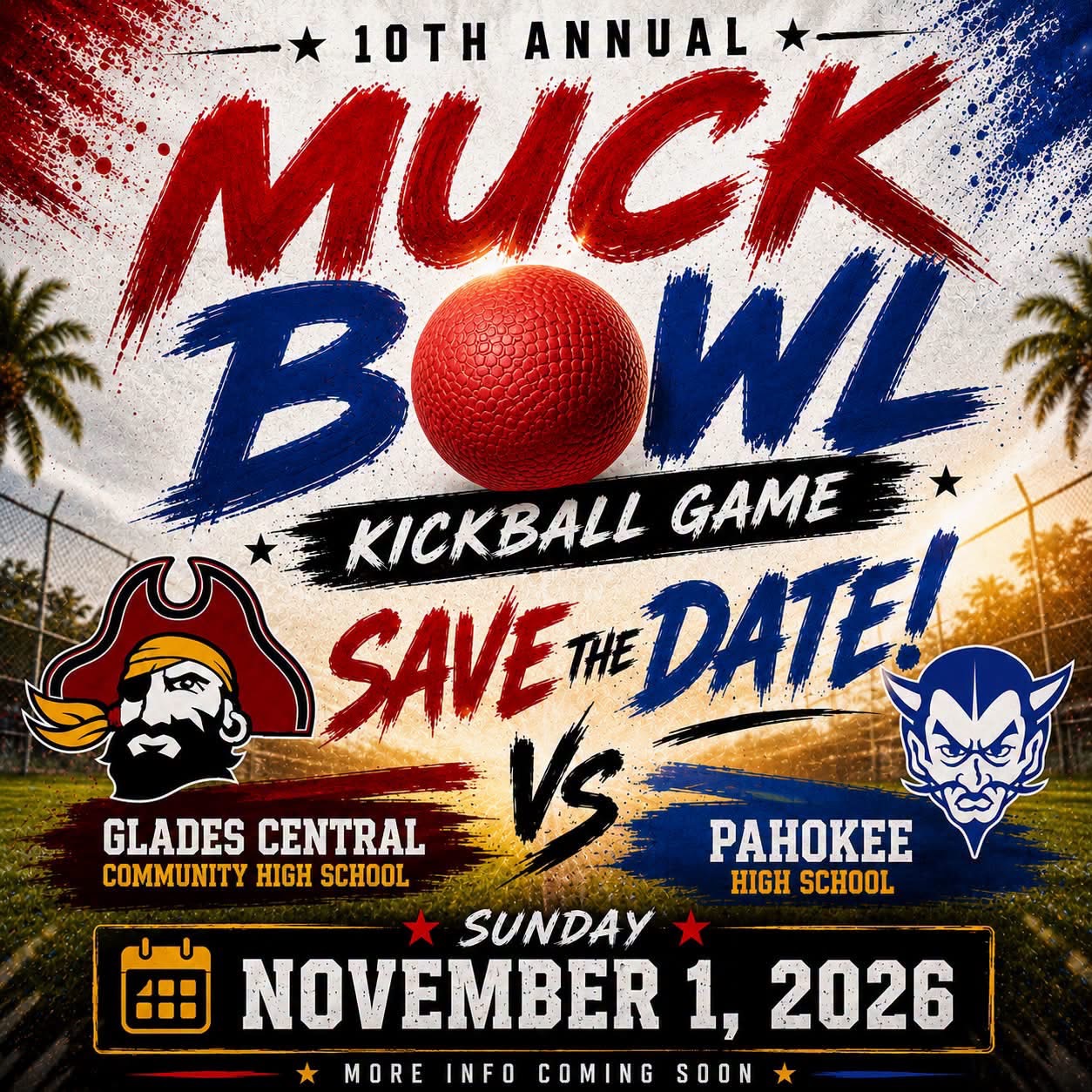 Tenth Annual Muck Bowl Kickball Game: Glades Central Vs. Pahokee