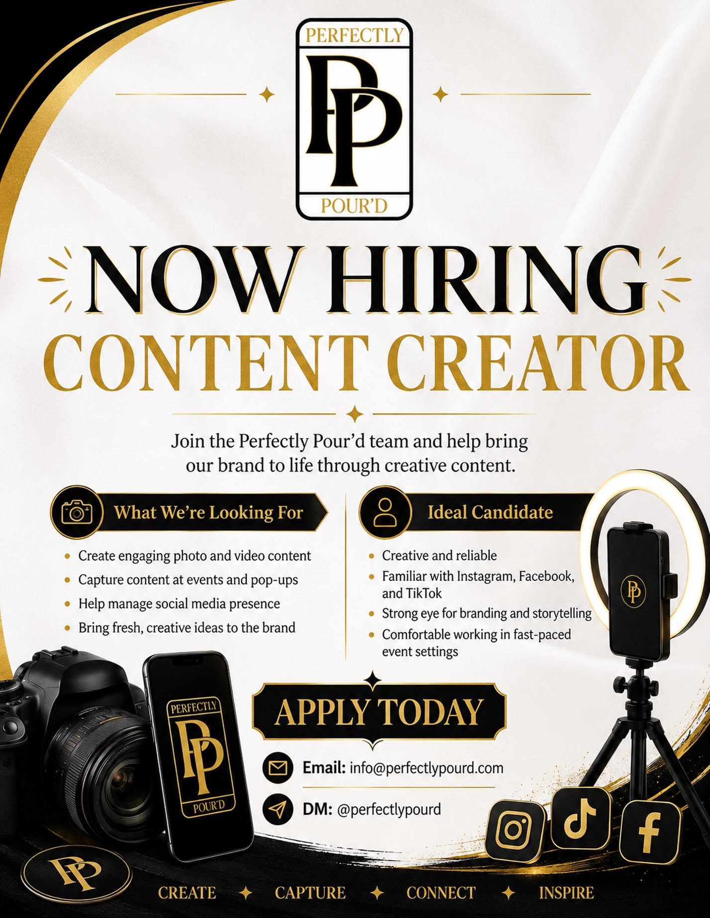 Perfectly Pour'd Seeking New Content Creator