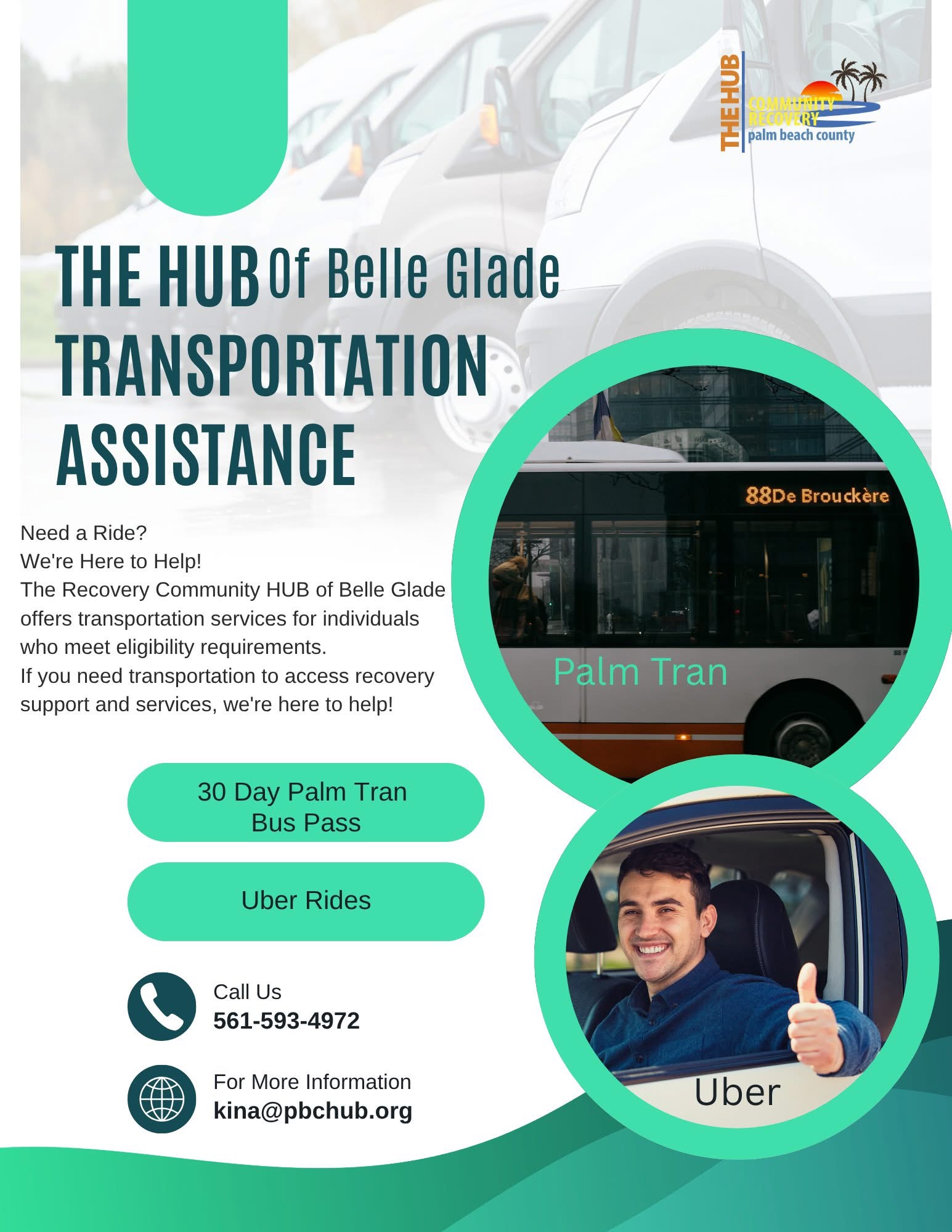 Transportation Assistance Available At The Recovery Community HUB Of Belle Glade