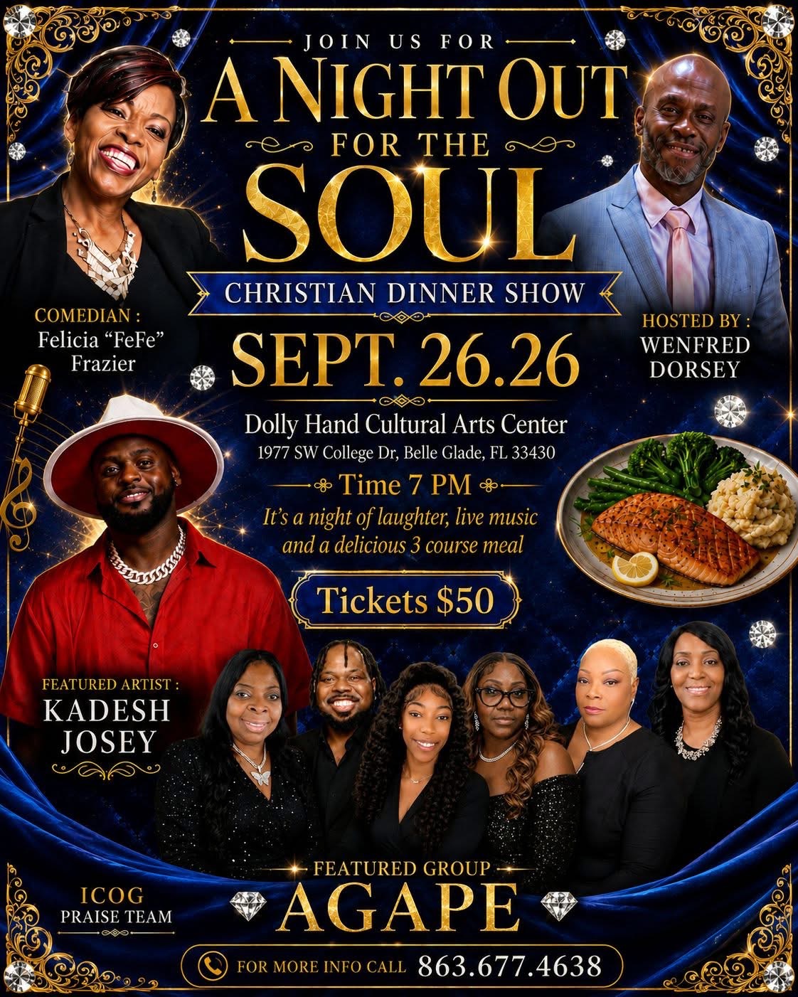 A Night Out For The Soul Christian Dinner Show In Belle Glade