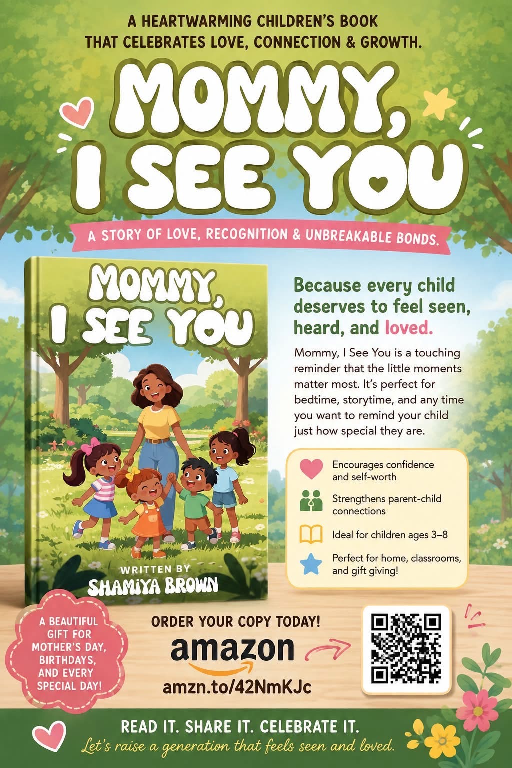 New Children's Book Mommy, I See You by Shamiya Brown Released