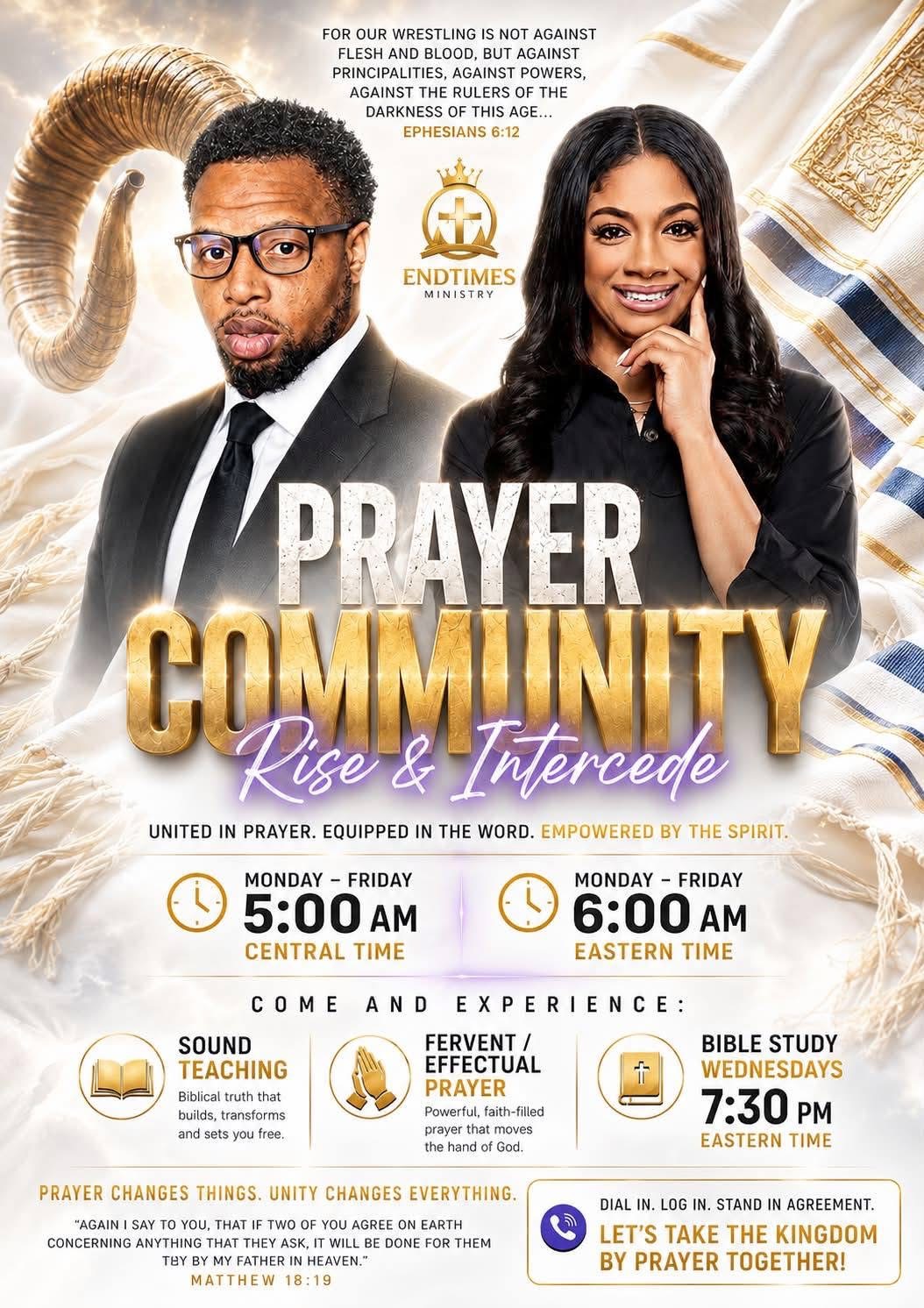 Endtimes Ministry Hosts Daily Prayer Community Events