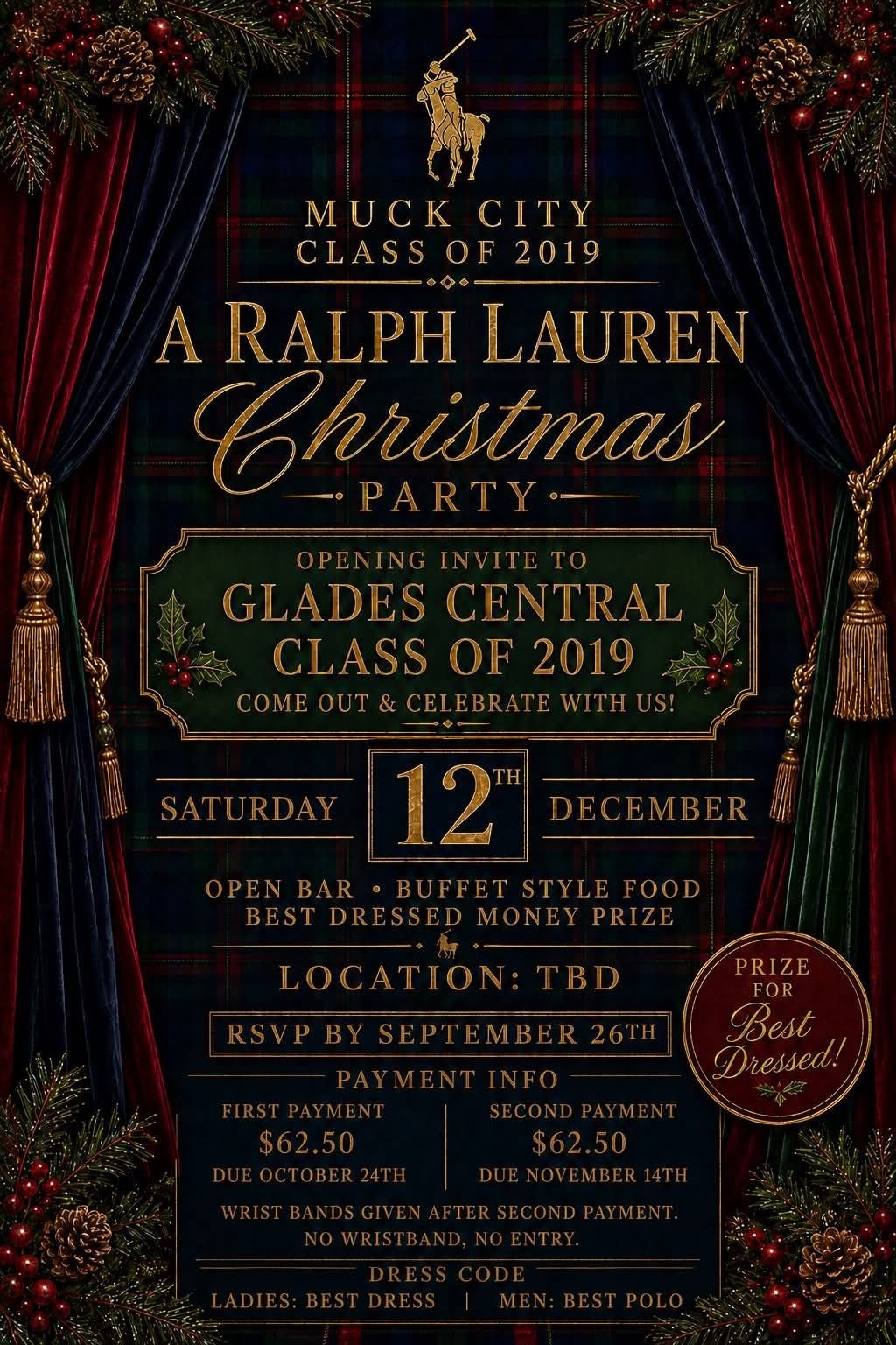 Muck City Class Of 2019 Hosts A Ralph Lauren Christmas Party